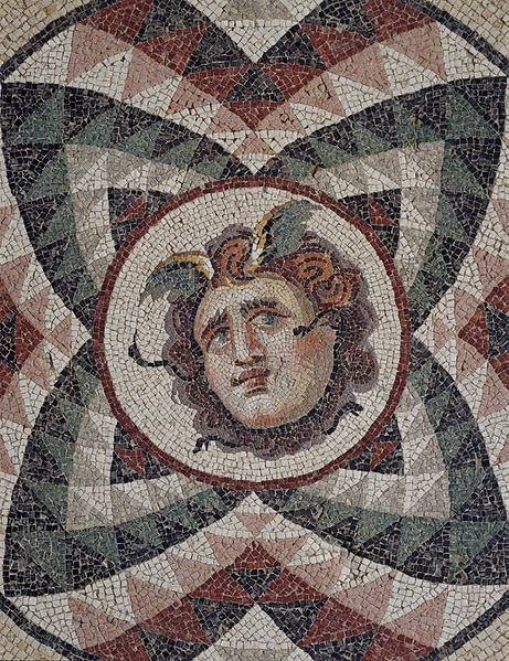 File:Roman, Mosaic pavement head of Medusa, late 2nd century A.D.jpg