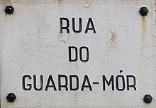 Rua do Guarda-Mor, Lisboa, Portugal, Placa.jpg