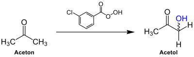 Reaktionsschema Rubottom-Oxidation