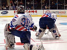 Drew Bagnall Rochester Americans Authentic Game Worn Frozen