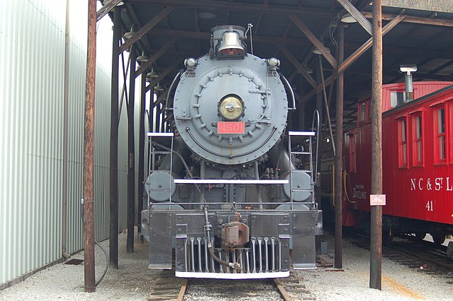 Southern Railway 4501, one of six steam locomotives at the museum.