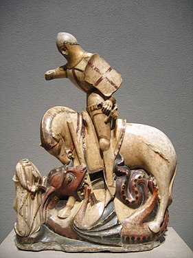 Saint George and the Dragon alabaster sculpture.jpg