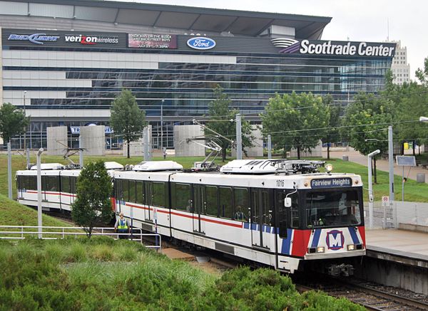 Exterior of the then-Scottrade Center