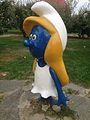 Smurfin-standbeeld in Samsun, Turkije