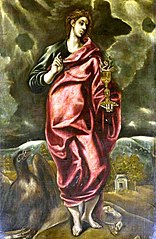 San Juan Evangelista, del taller de El Greco. Ca. 1600.