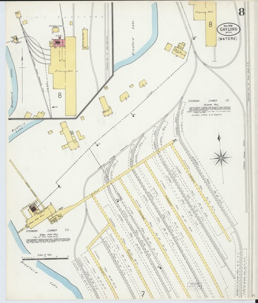 File:Sanborn Fire Insurance Map from Gaylord, Otsego County, Michigan. LOC sanborn04018 002-8.tif