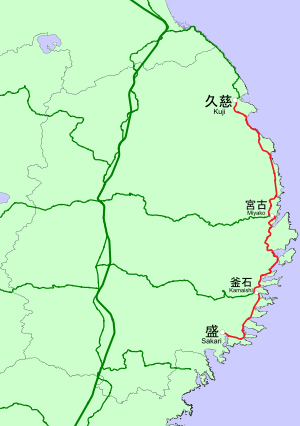 Sanriku Railway Rias Line linemap.svg