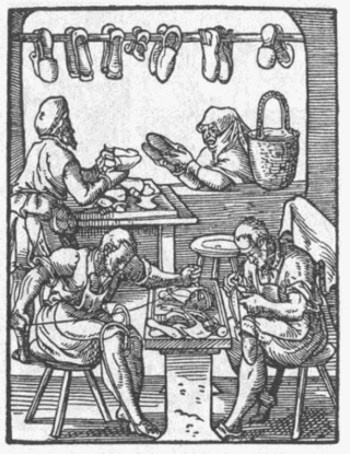 <span class="mw-page-title-main">Shoemaking</span> Process of making footwear