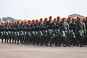 Kopasgat soldiers with their distinct camo