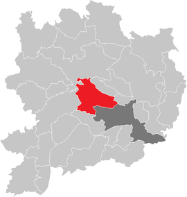 Poloha obce Senftenberg v okrese Krems-vidiek (klikacia mapa)