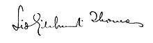 Firma de Sidney Gilchrist Thomas