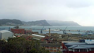 A view of Naval Base Simon's Town where the Lady R docked in December 2022.