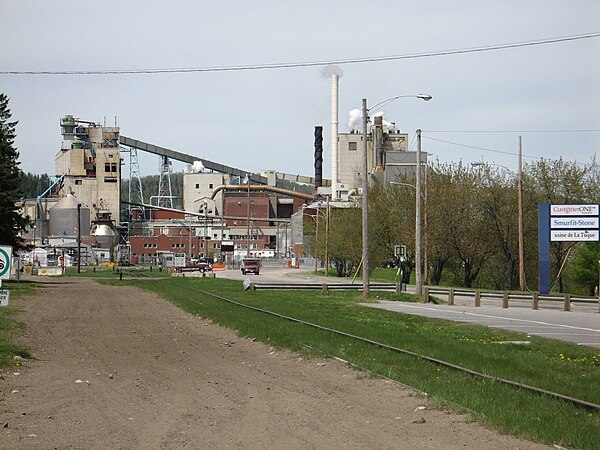 The paper mill in La Tuque