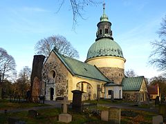 Iglesia de Solna cerca de Estocolmo, Suecia.