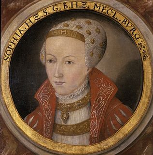 Sophie of Mecklenburg (1481–1503) Duchess of Mecklenburg by birth and by marriage Electoral Princess of Saxony