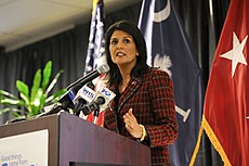 South Carolina Gov. Nikki Haley joins U.S. military service members and community business partners for the launch of Operation Palmetto Employment, a statewide military employment initiative aimed at making 140226-F-XH297-660.jpg