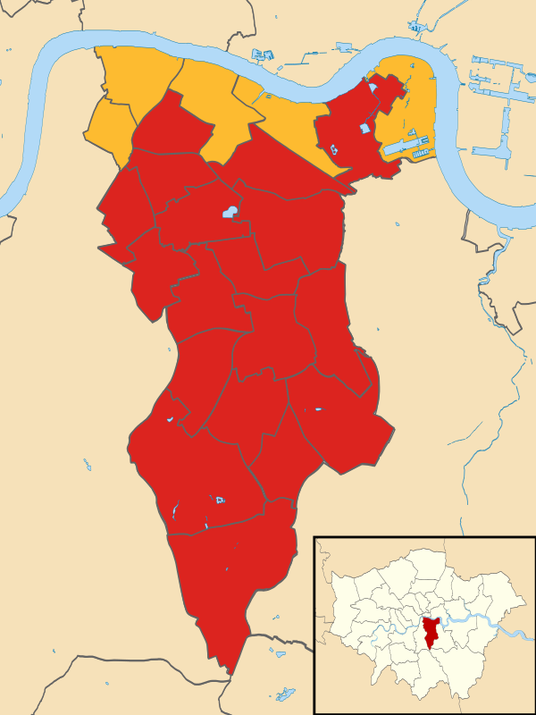 Southwark London UK local election 2018 map.svg
