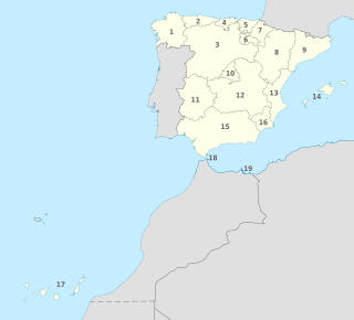 Spain (real location), administrative divisions - Nmbrs.svg