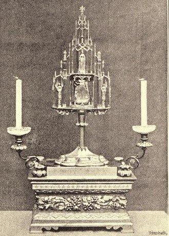 1897 picture of the St Margaret Reliquary St Margaret reliquary historyofstmarga00unknuoft 0431.jpg