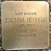 Stolperstein Gardelegen Sandstrasse-Marktstrasse Joachim Behrens