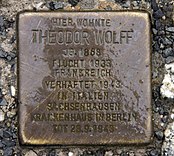 Stolperstein von Theodor Wolff