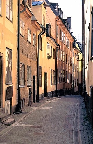 <span class="mw-page-title-main">Prästgatan</span> Street in Gamla stan, Stockholm, Sweden