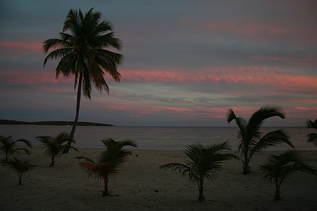 Sunset at Sun Bay Beach in Vieques