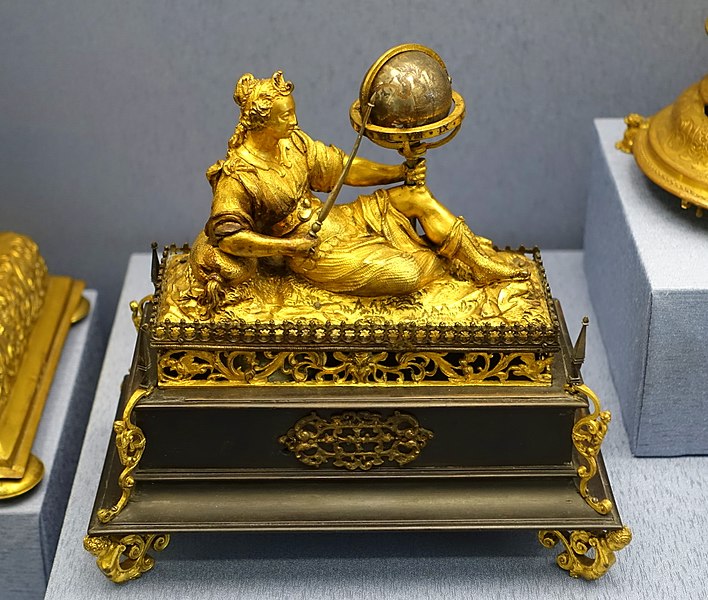 File:Table clock with automated figure, Paul Schiller, Nuremberg, c. 1620, iron, gilt brass, silver, ebony - Germanisches Nationalmuseum - Nuremberg, Germany - DSC03766.jpg