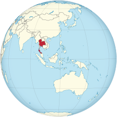 Położenie Tajlandii