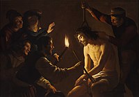 Il ridicolo di Cristo.  OK.  1617. Olio su tela.  Museo d'arte della contea di Los Angeles, Stati Uniti