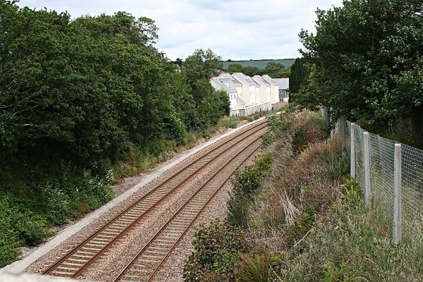 New houses have been built at Grampound Road since the station closed.