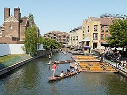 De rivier Cam in Cambridge