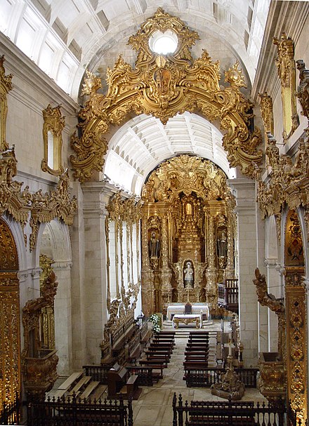 Interior of Monastery of São Martinho de Tibães, Braga, 1757