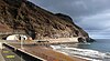 Timijiraque Beach on the east coast - flat and popular with local surfers