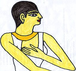 A modern representation of Tisethor based on her depiction in her tomb Tisethor.jpg