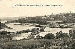Tréguier - Le nouveau Pont et la vallée du Jaudy et Minihy