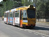 Tramvaiul Transurb -1265 (GL 1265) marca Duewag-Holec provenit din Rotterdam (Olanda).JPG