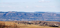 View of the Tsikoane Plateau from the east