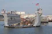 US Navy 061102-N-4238B-036 The crew of the auxiliary floating dry dock Dynamic (AFDL 6) prepares for an incoming craft