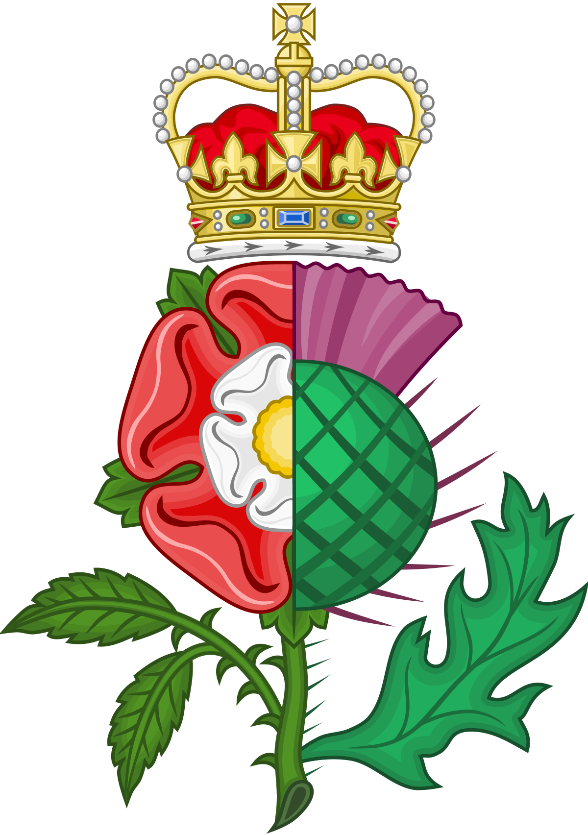 File:Union of the Crowns Royal Badge (Imperial Crown).svg ...