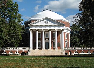 The Rotunda, University of Virginia, Charlottesville, Virginia, by Thomas Jefferson, 1822-1826[94]