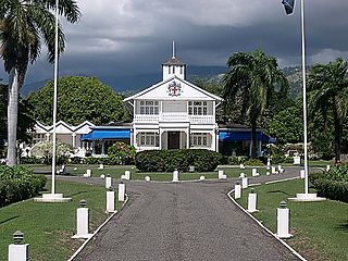 <span class="mw-page-title-main">Vale Royal (Jamaica)</span> Building in Kingston, government residence of Jamaica