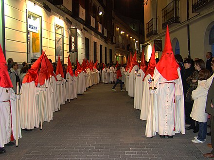Holy Week procession in the city