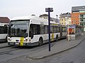 Articulated Van Hool bus in Ghent