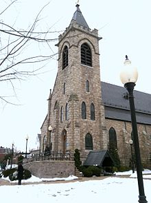 Outside of Our Lady of Good Counsel Church, Moorestown, New Jersey Vertical OLGC Sanctuary.jpg