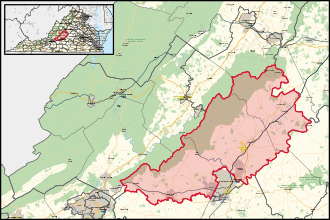 District map from the 2023 election Virginia's 53rd House of Delegates district (since 2024).svg