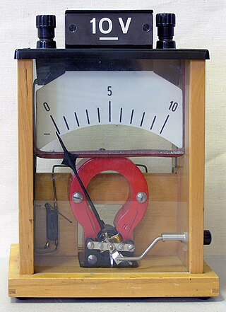 <span class="mw-page-title-main">Voltmeter</span> Instrument used for measuring voltage