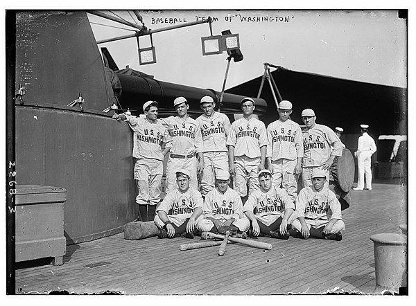 USS Washington baseball team in 1911