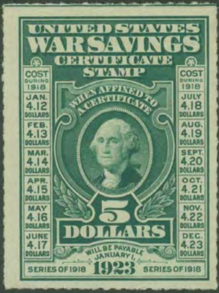 <span class="mw-page-title-main">War savings stamps of the United States</span>