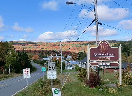 Welcome Sign, Kinnear's Mills.JPG